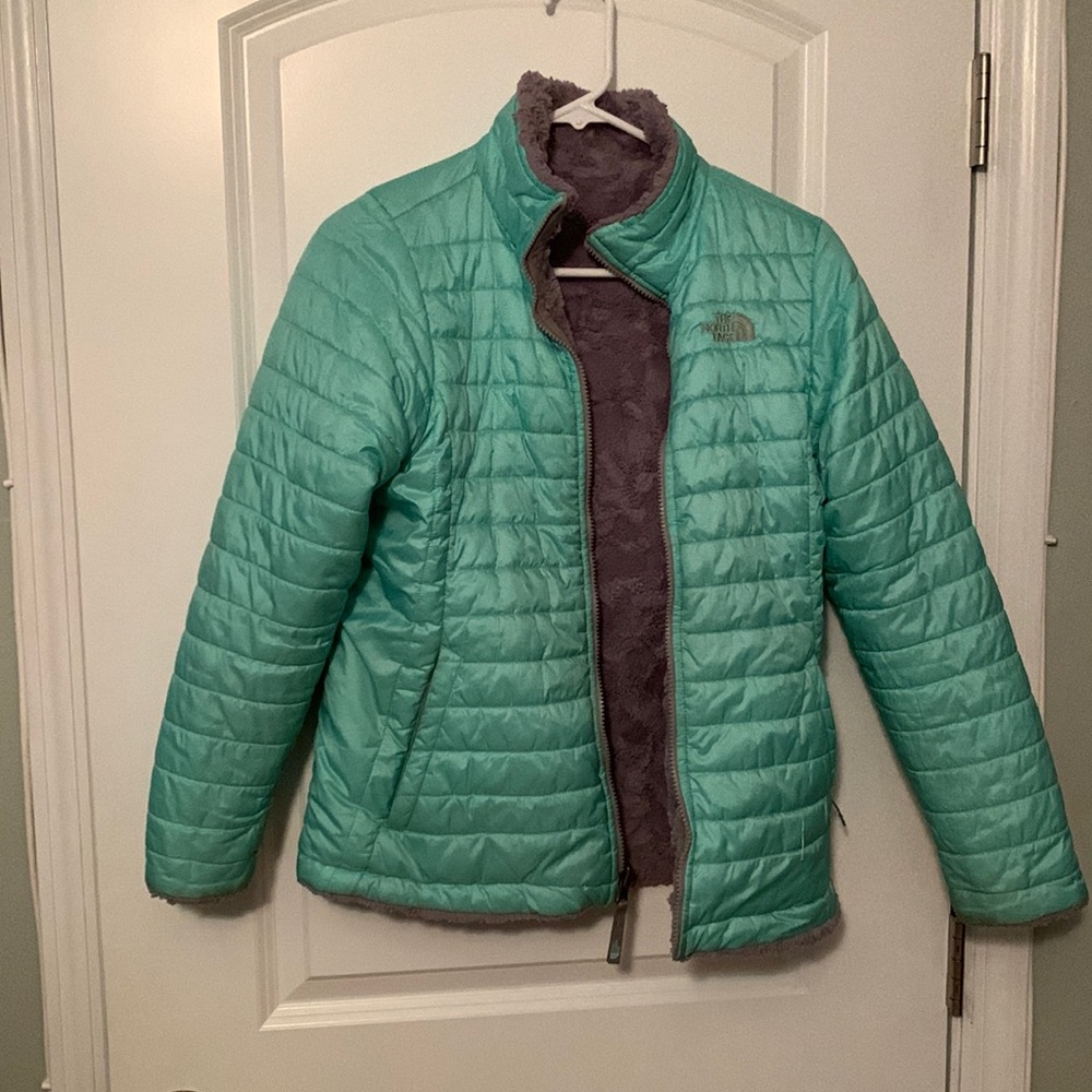 The North Face Reversible Mossbud Swirl Fleece Jacket - Girls' Youth 18